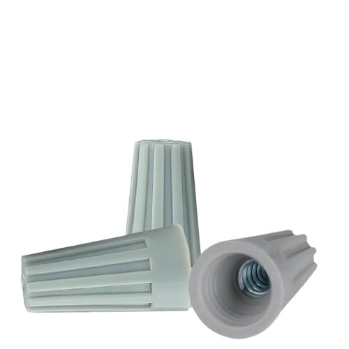 POWER CONNECT P1 Screw on Wire Connectors | 22-14 AWG Tough Thermoplastic GREY P1 Screw on Wire Connectors (20)-image-35