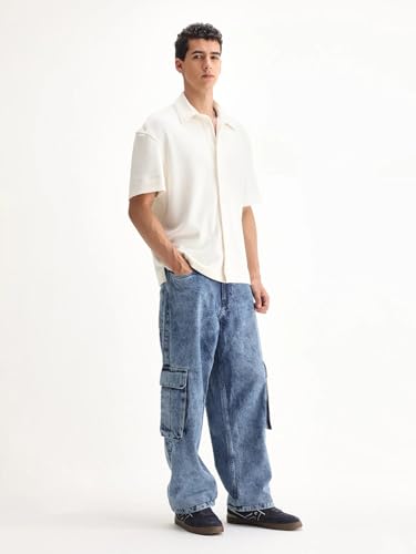 Image of Rare Rabbit Baggy Plain Jeans