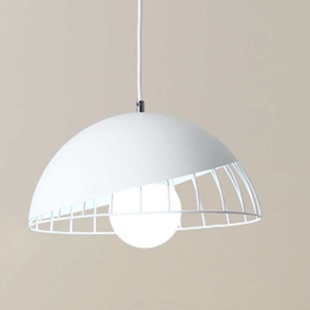 Lámpara Colgante Moderna Cúpula Rejilla E27 para Cocina Comedor Dormitorio