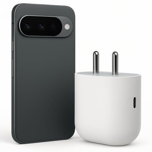 Image of Original Google 45W Type C Fast Charger Adapter for Google Pixel 10 (Pro /Pro XL /Fold) 9a /9 Pro /9 Pro XL /8a /8 /15R /15 /3a lite & Laptop, Tablet, Chromebook & More|30W Quick Charging USB-C Adaptor - White