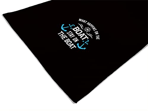What Happens On The Boat Stays On The Boat Kitchen Towels Dish Towels,Blue Anchor Decorative College Dorm Towels,Book Lovers Bookworm Students Classmates Son Daughter Gifts #TOP4