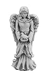 weiße taube figur Größe: 46 cm, Stellfläche: 20 x 17 cm, Farbe: Grau, Gewicht: 10 kg, Werkstoff: Weißbeton / Steinguss.