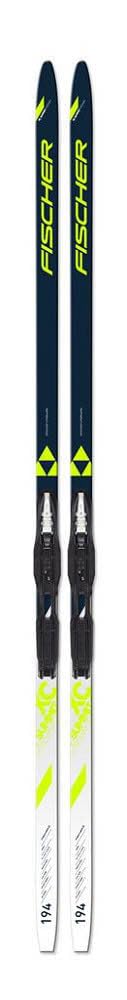 Fischer Summit Crown Yellow EF Mounted Langlaufski Einsteiger blau blau