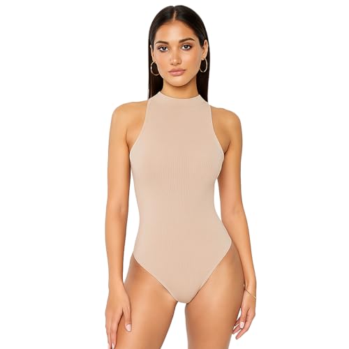 Wearslim Premium Stretchable Bodysuit for Women Seamless Sculpting Body Shaper Tummy Control Full Body Shapewear for Women Steel-Free Tank Top Halter Neck Thong Shapewear for Bodycon Dress