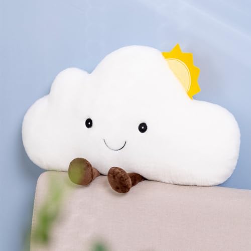NatureMan Cojines con forma de nubes de dibujos animados para reposar la cintura, almohada de lectura, cojín de respaldo para dormitorio, oficina, coche, guardería, decoración