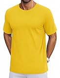 Premium Fabric: This basic t-shirt is made of cotton blended, softer and smoother, breathable, stretch, lightweight but not see-through, cooling, that outshines traditional cotton tees, giving you ultra comfortable wearing experience. UPF 50+ & Cooli...