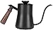KETTLES Wygodne wiszące ucho ręka dzbanek do kawy gęsia szyja stal nierdzewna kapiąca naczynie do kawy z termometrem UOMUN (kolor: Czarny)