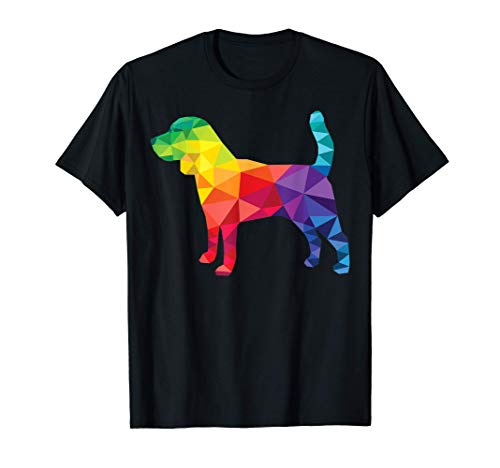 Beagle LGBT Gay Pride Month LGBTQ Rainbow Flag Dog Lovers T-Shirt