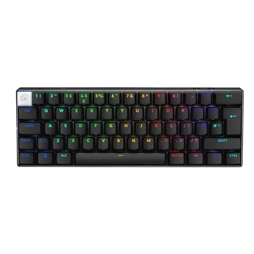 Logitech G PRO X 60 Lightspeed kabellose Gaming-Tastatur, QWERTY UK English Layout, Schwarz