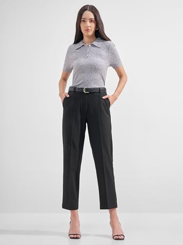 Image of Tokyo Talkies Straight |Jeans Pant|Blue,White & Black Jeans