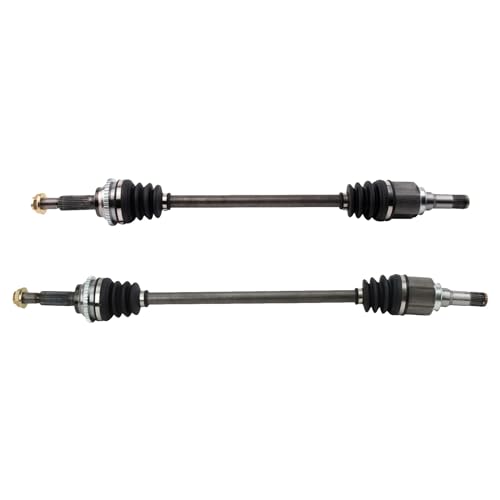 Image of TRQ Rear Driver and Passenger Side CV Axle Assembly Set 2 Piece Compatible with 2008-2012 Ford Escape 4WD 2008-2010 Mercury Mariner 4WD 2008-2011 Mazda Tribute 4WD