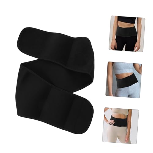 Faja deportiva de soporte lumbar para cintura negra miniatura 4