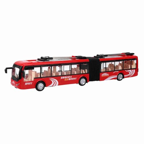 Autobús electrónico de juguete 1:48 CS0133 rojo con luces 5
