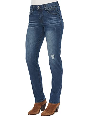 Image of Democracy Women's Petite Ab Solution Straight Leg Jean
