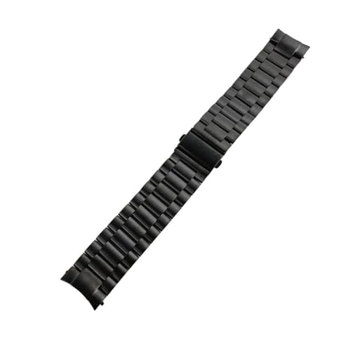 [SRMVRNKNNK] �X�e�����X�X�`�[���X�g���b�v�Afit For Huawei Gt4 46mm�ɓK���A�p�Ȃ����X�e�����X�X�`�[�����^���o���h�A(Black)