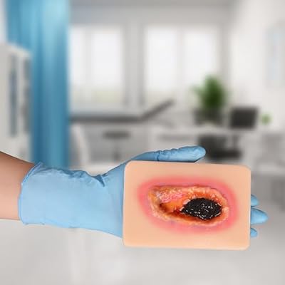 Wound Packing Trainer, Dry Necrotic Wound Simulation Models for Medical Education, Wound Care Demonstrations Tool