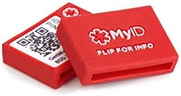 MyID Red Medical ID Sleeve That Fits Apple Watch, Fitbit, Samsung Gear, Garmin and More