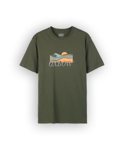 OXBOW Tee-shirt manches courtes SCENIC Hiver 2025 Manches courtes, Col rond, Motif sur l'avant
