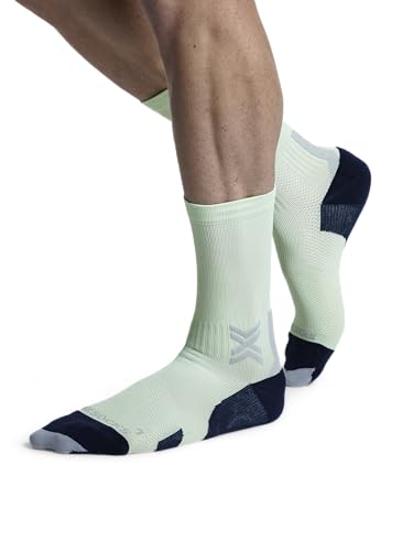 Chaussettes de running X-Socks RUN DISCOVER CREW coloris raincloud et noir - 6