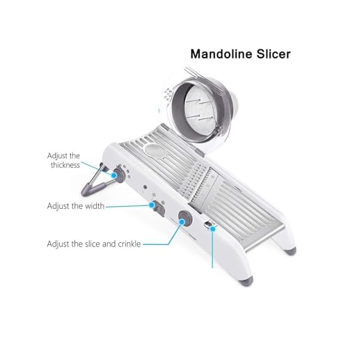 Mandolina ajustable para cortar y rallar verduras miniatura 3