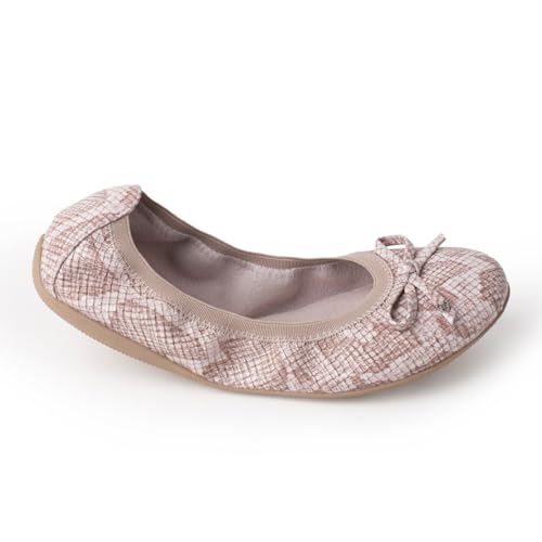 Ballerine Croco Nude CHATTAWAK idéale pour le bureau et vos sorties citadines