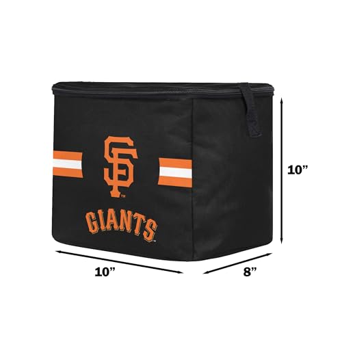 Image of FOCO MLB Officially Licensed Primary Logo Team Stripe 6 or 12 Pack Soft Insulated Game Day Baseball Lunch Tote Cooler