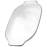 Bols de cuisine : la surface antiadhésive et lisse de ce bol pratique facilite le démoulage des pizzas. bol en céramique blanche