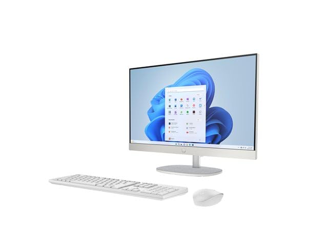 HP Tout-en-Un 24-cr0089nf, Ryzen 7 7730U, RAM 16 Go, SSD 512 Go NVMe, Écran LED 23.8" Full HD, Wi-FI 6, Windows 11 Home, Blanc