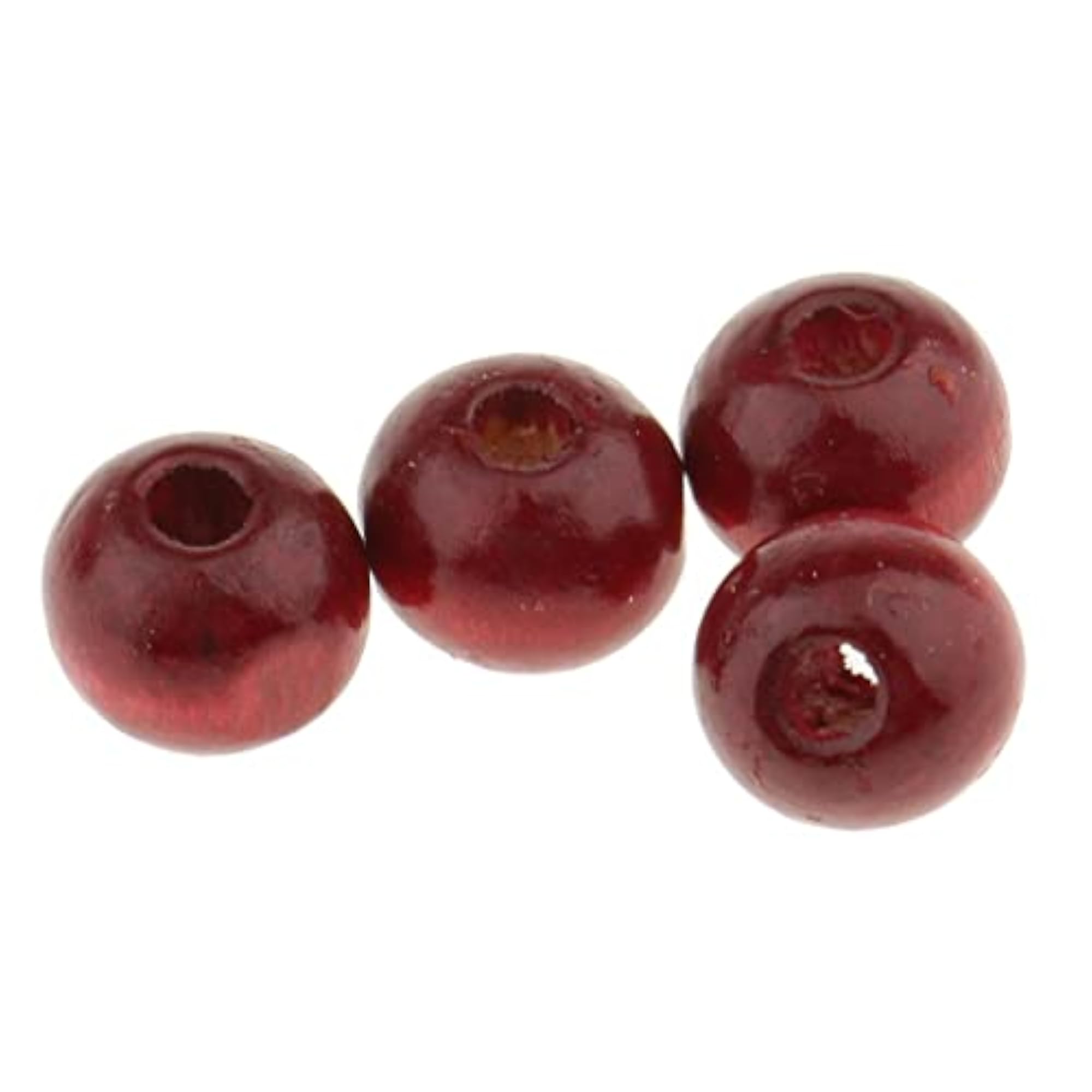 Round Wooden Beads for Jewellery Making, Pack of 150