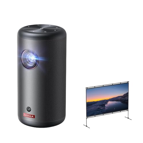 Image of Nebula Capsule 3 Projector(Renewed)with 100-Inch Screen