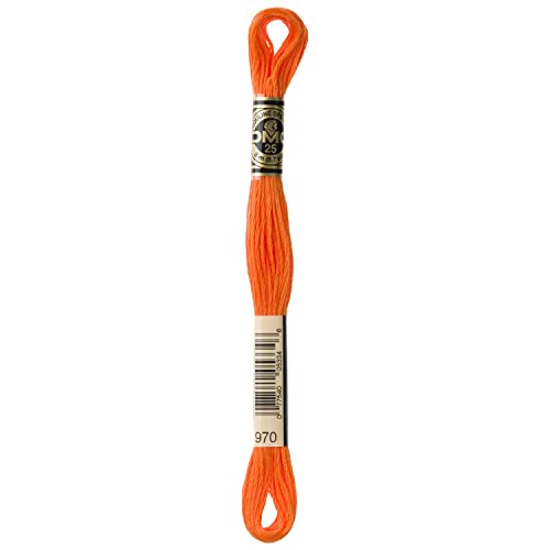Image of DMC 6-Strand Embroidery Cotton Floss, Light Pumpkin