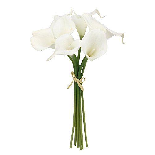 Angel Isabella Lot of 60-Real Touch Calla Lilies (Natural White)