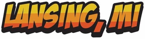 Lansing Michigan Comic Style Decorative Flat Magnet – Souvenir Travel Decor (4-Inches Wide) image 5