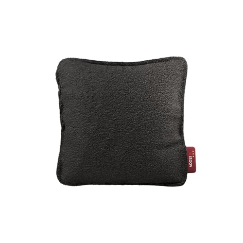 STOOV Ploov³ - Coussin chauffant - Sans fil - Technologie de chauffage infrarouge - Flex batterie avec 4 à 6,5 heures chaleur sans fil - 45x45 cm - Woolly - Grey