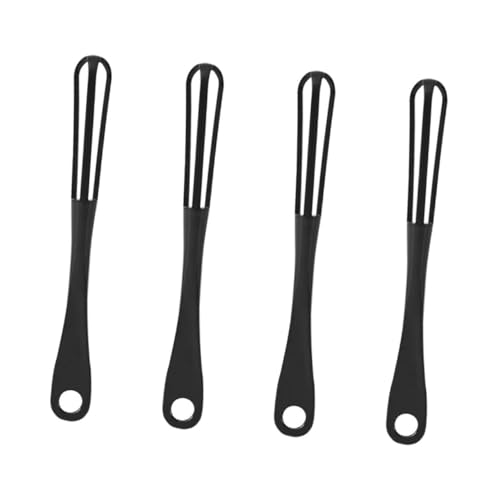 Imagen de Veemoon 4 piezas Batidor Manual de Huevo Varillas Ergonómicas de Inoxidable para Mezclar y Batir Compacto y Colgante para Cocina Doméstica y Repostería Reutilizable