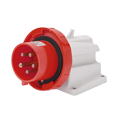 Gewiss GW60441 Fiche Mâle Murale Inclinée IP67 Étanche 32A 4 Broches