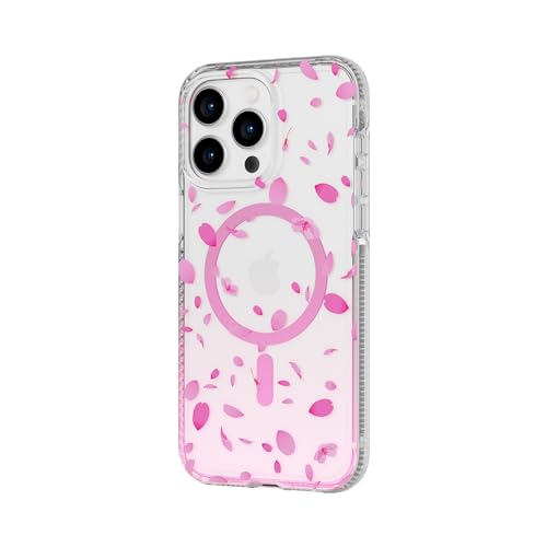Tech21 FlexQuartz phone case for iPhone 15 Pro Max - Compatible with MagSafe - 15x Military Standard Protection - Cherry Blossom Design - Image 3