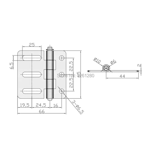Charnière de boîtier électrique en acier inoxydable de qualité supérieure - 5