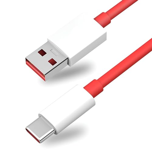 Image of AILKIN Vismac Oneplus 80W Charging Cable USB to Type C Warp Charger /Dash Super Charge Cable for Oneplus11,11R,10Pro,10R,10T,9RT,9R,8R,8T Cable for 6 /6T /7 /7T,Ce2 Lite 5G,Ce 3 5G,Ce3 Lite
