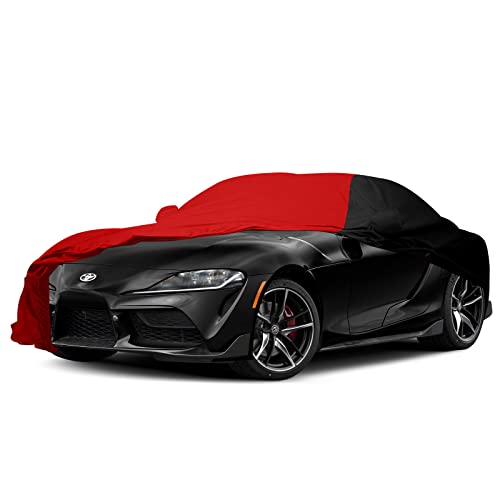 Image of Indoor Car Cover Replace for 2020-2025 Toyota Supra, Luxurious Stretch Satin Custom-fit Indoor Car Cover for Dust-Proof, Underground Garage, Car Show (Supra)