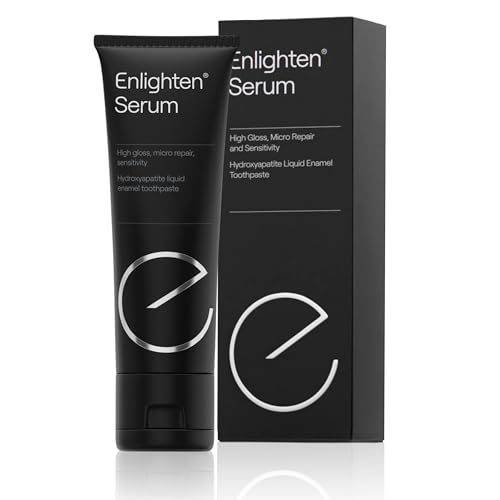 Enlighten Serum - Restorative Toothpaste for Sensitive Teeth 75 ml - Suitable for Daily Use Enamel Repair Vegan Formula with Hydroxyapatite Protection and Regeneration