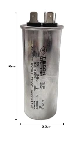 Image of 45+6 MFD 440V Tibcon Capacitor for Air Conditioner (Split & Window Air Conditioners) 1 Ton & 1.5 Ton & 2 Ton Air Conditioner