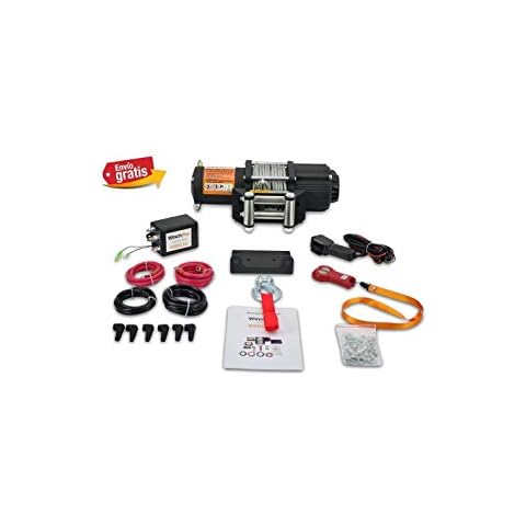 WinchPro - Cabrestante Eléctrico 12V 2000kg/4500lbs, 15m De Cuerda De Acero Cover