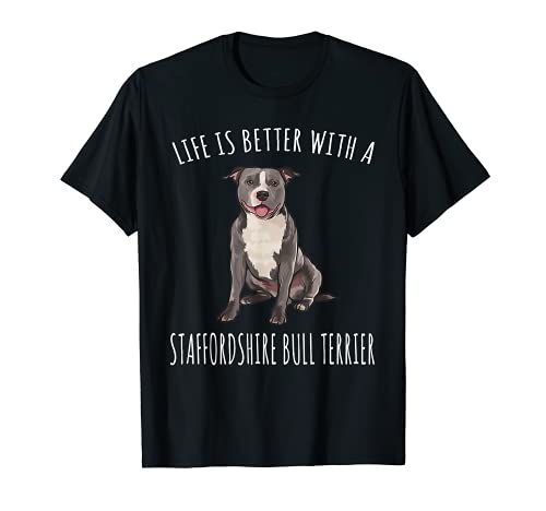 La Vita è Migliore Con Un Cane Staffordshire Bull Terrier