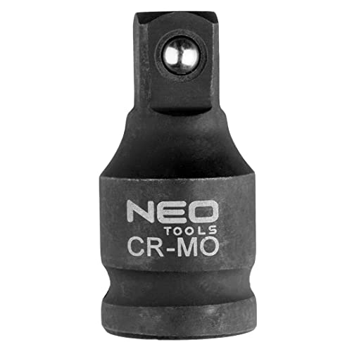 NEO TOOLS Prolunga a percussione per utensili con meccanismo a percussione, estensioni d'impatto, Cr-Mo, misura 1/2" 50 mm, 75mm, 125 mm, resistente alla corrosione, alla trazione e al calore (50 mm)