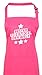 Shirtstown Fartuch kucharski, najlepszy urenkel na świecie, fartuch grillowanie jedzenie gotowanie kuchnia hasło logo rodzinne przyjaciele miłość, Hotpink