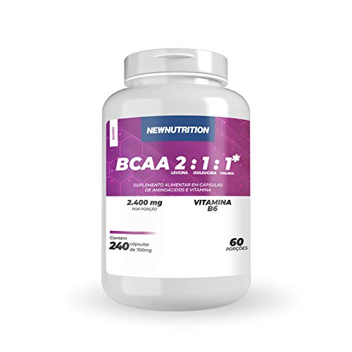 Newnutrition Bcaa 2. 1. 1 2400Mg - 240 Cápsulas -