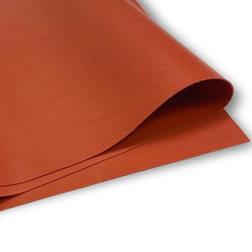 Image of Exactly Rubber Red Commercial Grade Silicone Sheet - 1 /64 x 12 inch x 18 inch 60A Durometer, Made in The USA