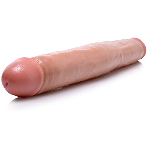 Sexflesh Realistic Double Dong, Flesh, 17.5" Length X 2.5" Diameter (Af145-Flesh-Parent) #TOP22