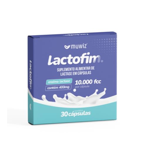 Enzima lactase Lactofim 10.000 FCC 30 capsulas Muwiz